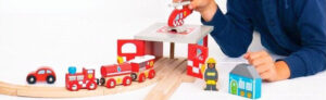 Houten trein accessoires
