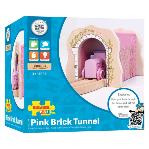 Roze trein tunnel