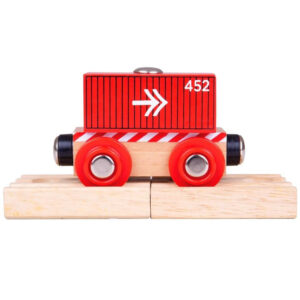 Containerwagon rood