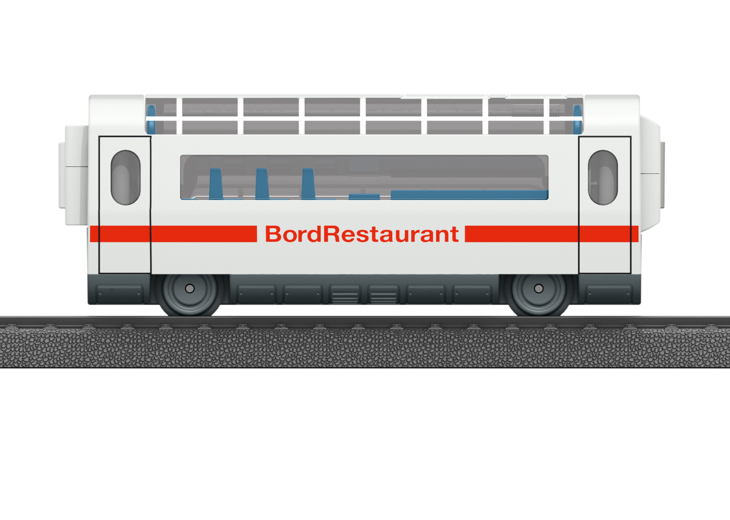 Personenwagen "Boordrestaurant" met panoramadak