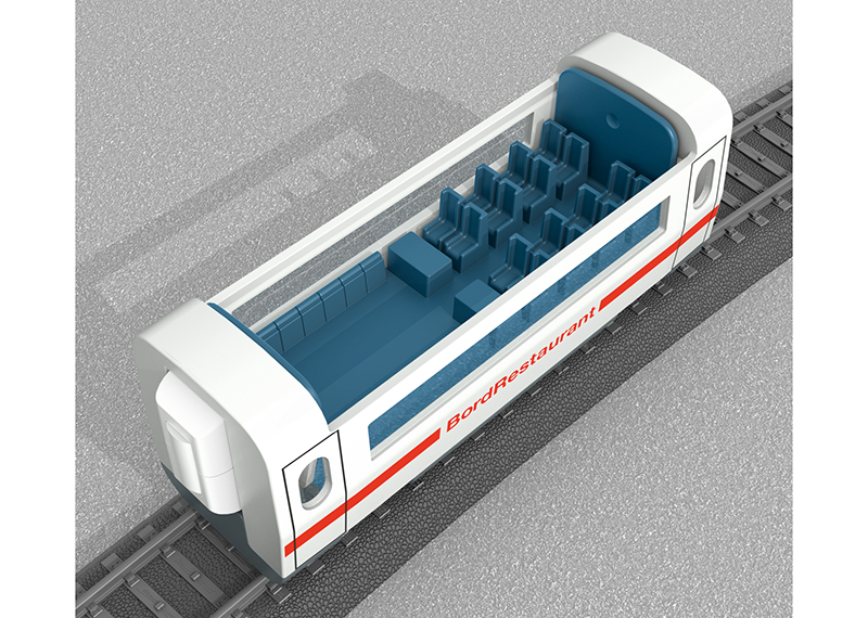 Personenwagen "Boordrestaurant" met panoramadak - Afbeelding 4